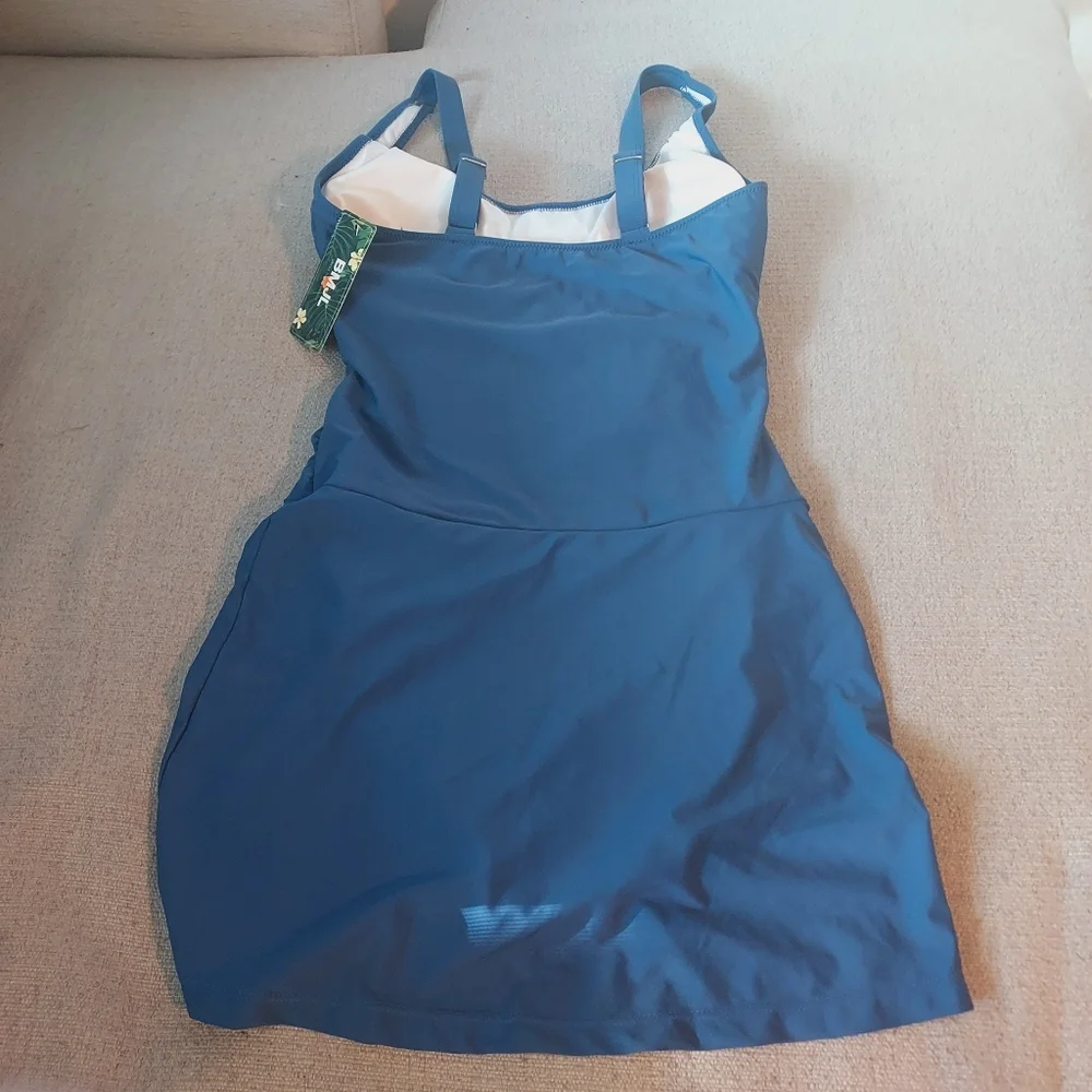 BMJL Tummy Control Slimming One Piece Swim Dress Sz-M - Picture 8 of 13